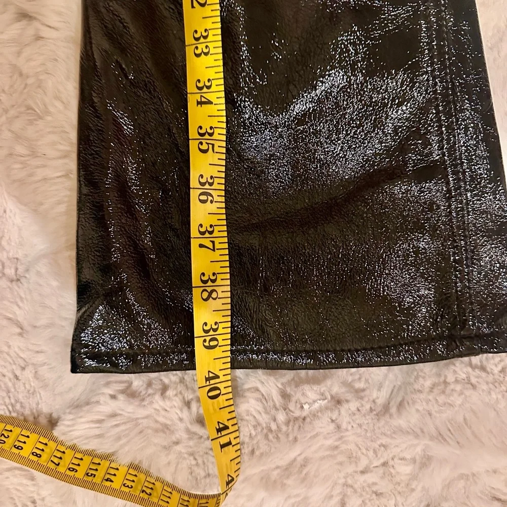 Gap Mid Rise Vegan Patent Leather Baby Boot Pants. size 31P - Picture 5 of 5